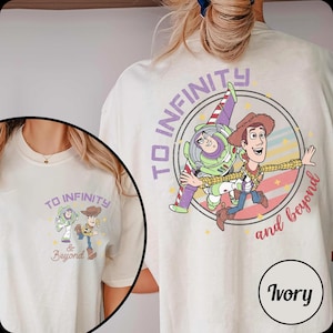 Retro Disney Toy Story To Infinity and Beyond Shirt, Buzz Lightyear Shirt, Sheriff Woody Shirt, Toy Story Birthday, Disney Friends Shirt