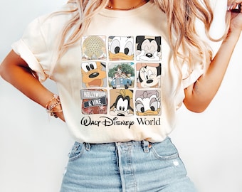 Vintage Disney Walt World Comfort Colors Shirt, Disneyworld Shirt, Kids Disney Shirt, Retro Disney Shirt, Disneyworld Family Shirts