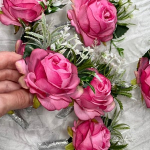 Pink Boutonniere Wedding Groom Pink Groomsmen Boutonnière Hot Pink Boutonniere Fuchsia Viva Magenta Prom Boutonniere Artificial Flower