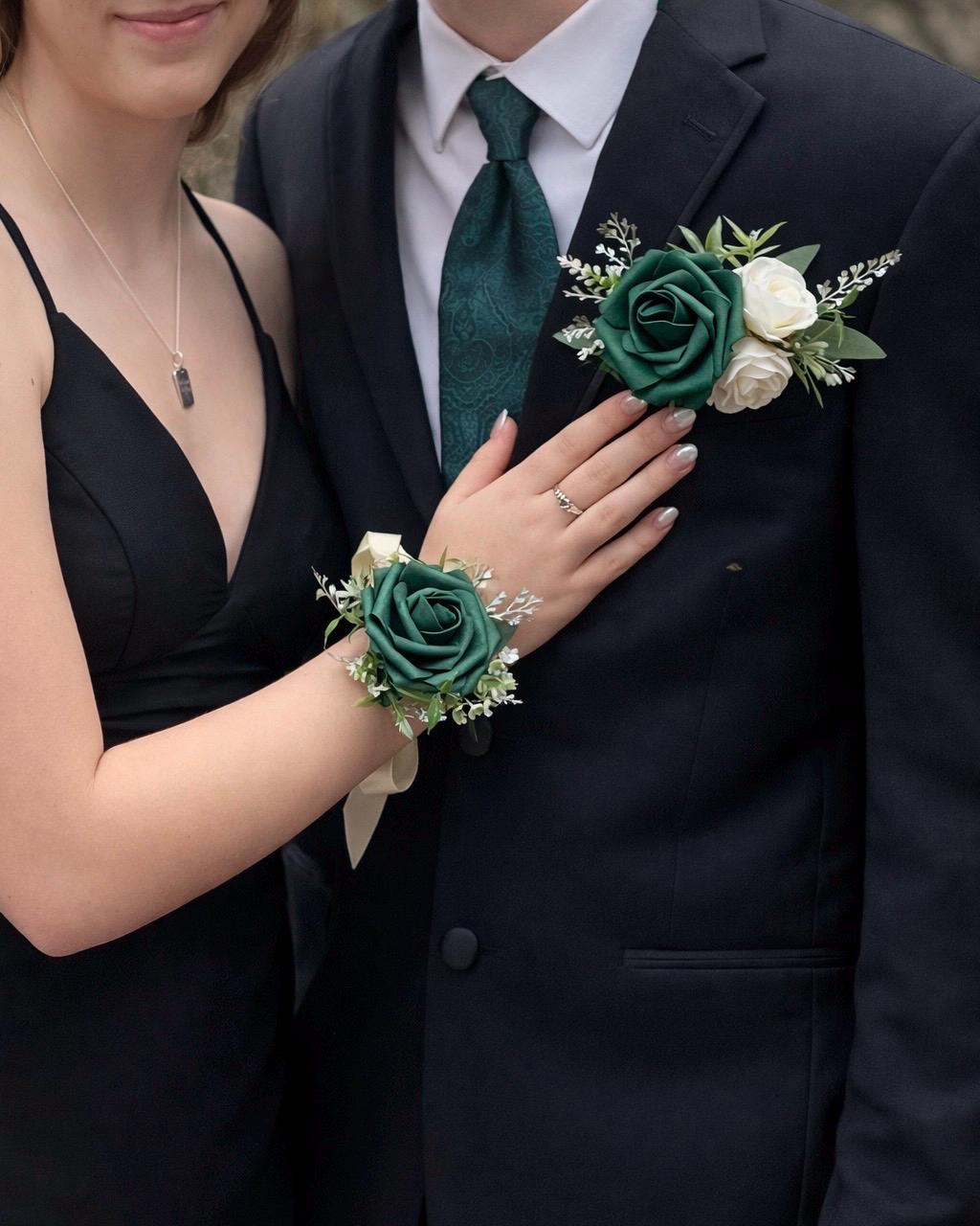 Custom Prom Set Corsage and Boutonniere Made to Match Your Dress - Etsy