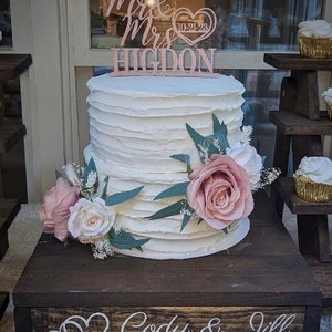 Dusty Rose Cake Decor Wedding Dusty Rose Flower Cake Arrangement White Dusty Rose Cake Decoration Pink White Cake Topper Flower Dusty Rose