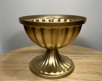 Compote Vase Centerpiece Wedding Gold Vase Metal Small Vase Flower Centerpiece Pedestal Vase Wedding Home Decor Gold Bowl Vase Wedding