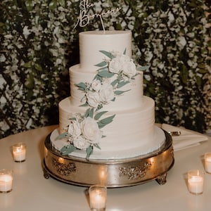 Cake Decoration Wedding Topper Decor Cake Arrangements Sage Ivory Cake Decoration Ivory Artificial Flower Cake Decor White