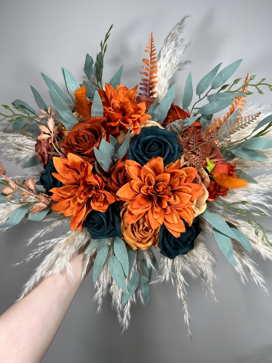 Mini April Dark Teal Floral main image 1