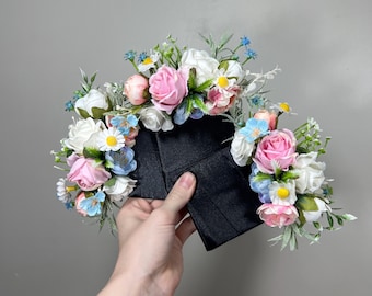 Wedding Pocket Boutonniere White Groom Boutonnière Dusty Rose Square Groomsmen Pocket Pink Boutonniere Dusty Blue Multicolor Artificial