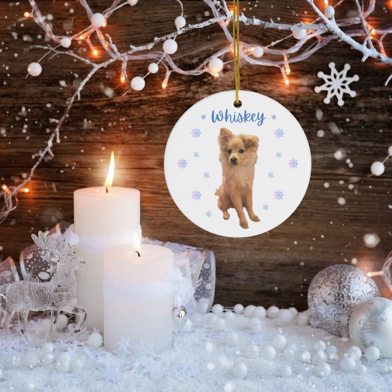 Personalized Dog Ornaments Custom Dog Ornament Christmas Etsy