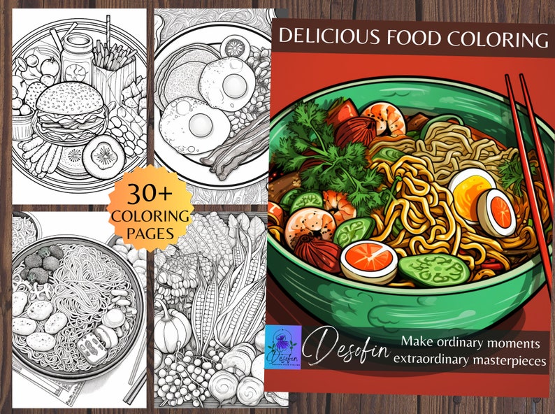 Food Adult Coloring Pages Digital - Il 794xN.5098358511 Oj50 