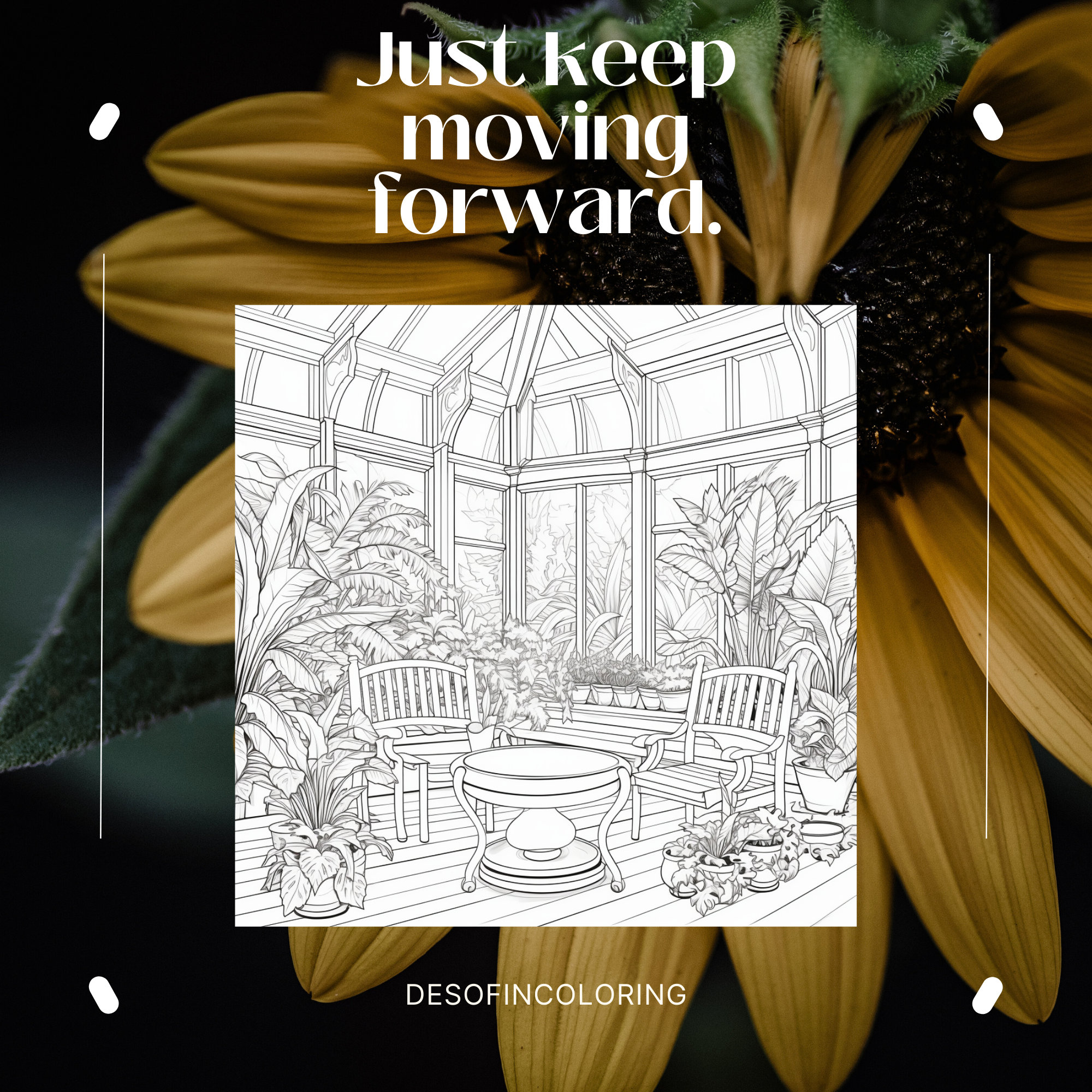 Printable Greenhouse Coloring Pages for Adults Sheets - Etsy
