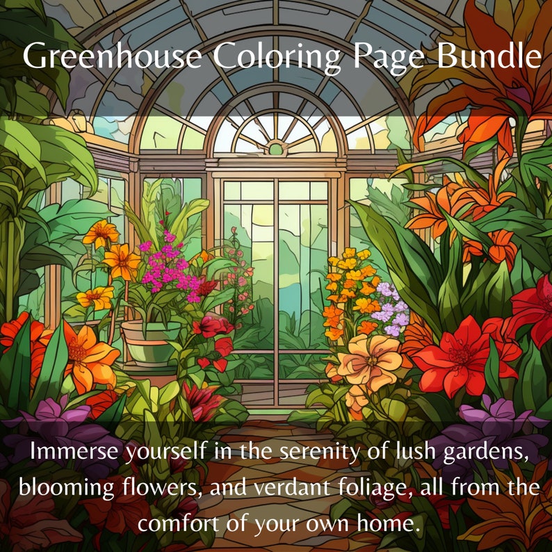 Printable Greenhouse Coloring Pages for Adults, Sheets, Prints, Colorful Coloured, Flowers, Line ...
