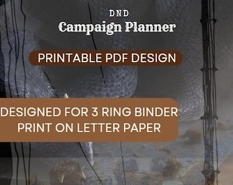 The Ultimate Dungeons and Dragons Campaign Planner DnD Campaign Planner, DM Tools.