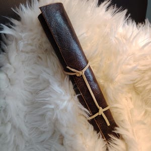 Summoned by Destiny — Custom Leather Scroll or Character Sheet | A Timeless Gift of Magic & Meaning