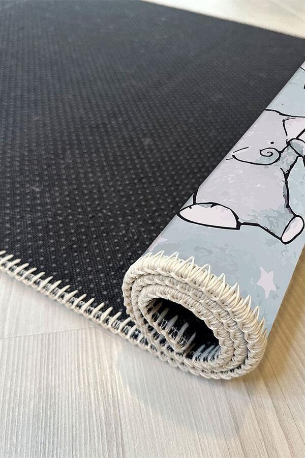 Allergyfree Baby Elephant Design Rug Cozy, Safe, Hypoallergenic Nursery Décor for a Playful