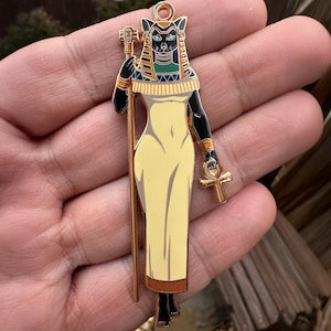 TiBS Egyptian Mythology Bastet 3″ Enamel Pin