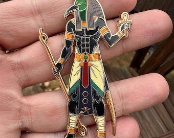TiBS Egyptian Mythology Thoth 3″ Enamel Pin