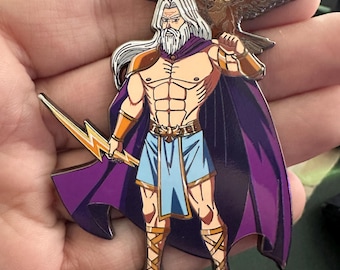 TiBS Mitologia Grecka Zeus 3″ Szpilka Emaliowana