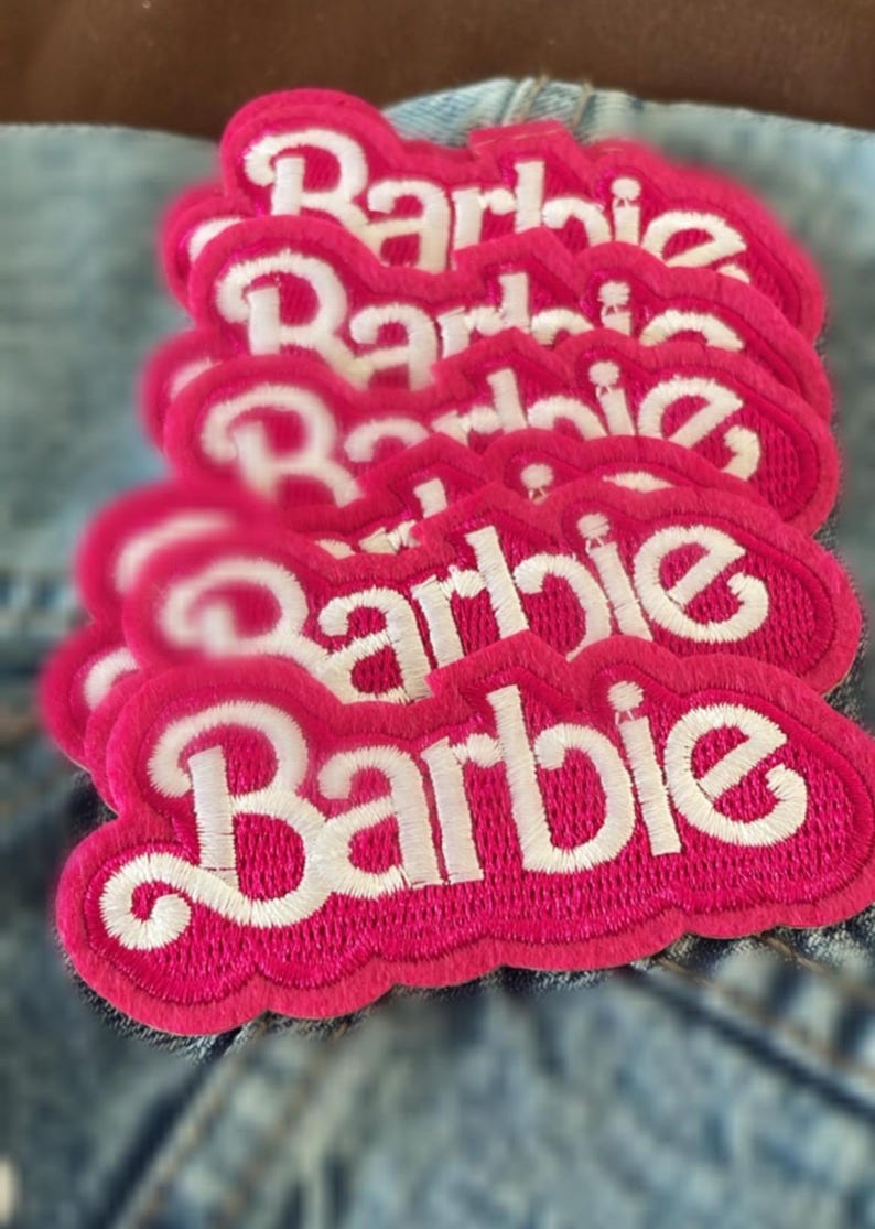 HOT PINK BARBIE Embroidered Patch | Barbie Patches | Different Style to ...