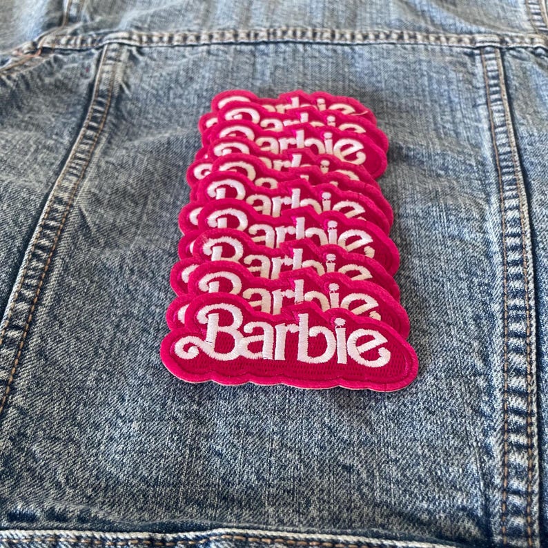 HOT PINK BARBIE Embroidered Patch | Barbie Patches | Different Style to ...