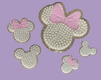 Mickey & Minnie adhesive Pearl Patch | NEW SIZE  | New Deals  | Restocked.