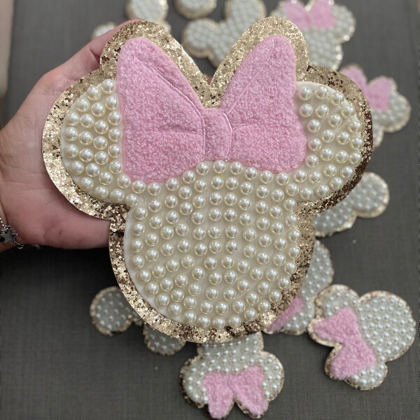 Mickey & Minnie adhesive Pearl Patch | NEW SIZE  | New Deals  | Restocked.