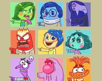 Inside Out 2 Emotions DTF Transfer: Ready to Press