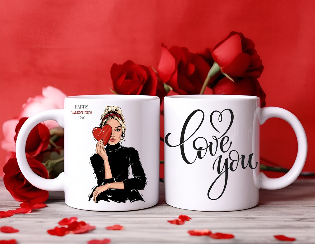 Happy Valentines Day I Love You Coffee Mug, I Love You Gifts for Women ...