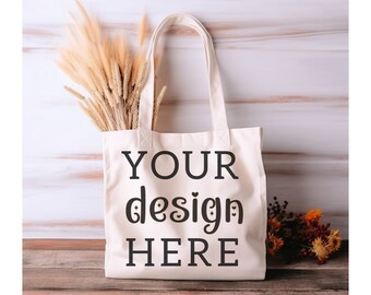 Tote Bag Mockup, PNG Template (Digital Download)