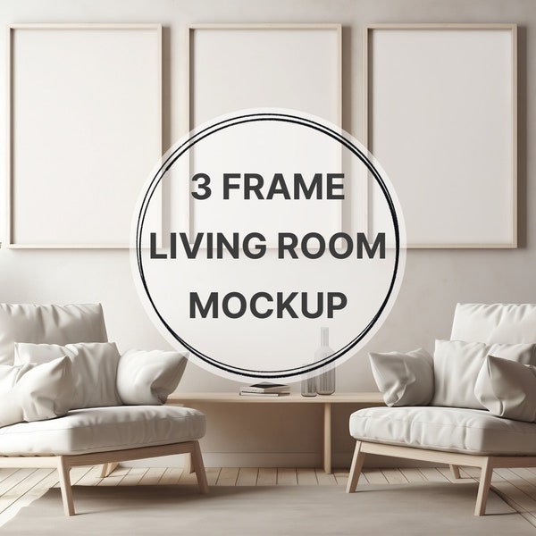 Frame mockup set of 3 three living room, Interior mockup, Poster Mockup, Boho room mockup, Boho interior mockup, Scandinavian, Png