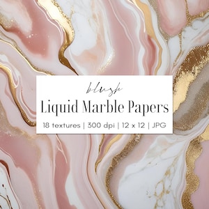 Blozen marmeren achtergronden, vloeibaar marmer, luxe marmerpapier, marmeren behang, digitaal marmerpapier, marmertextuur, marmeren goudaders, JPG