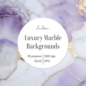 Fonds de marbre lilas, veines d'or, papier marbré de luxe, papier peint en marbre, texture marbre, papier numérique marbré, marbre lavande, JPG