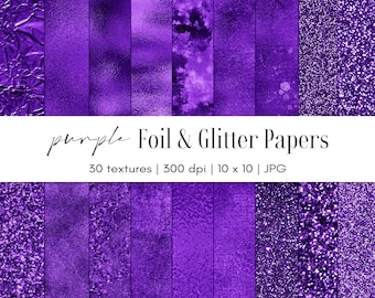 Purple foil and glitter backgrounds, Metallic paper, Commercial use, JPG