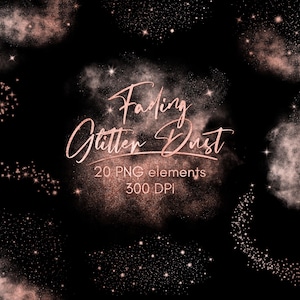 Roségouden stardust clipart, stofoverlay, roségouden glitter, roségouden sterren, steroverlays, sterren clipart, Galaxy clipart, magisch stof, png