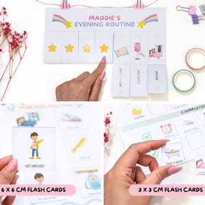 Editable Daily Routine Cards for Kids Daily Chore Chart Visual Schedule ...