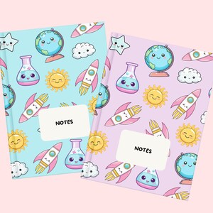 Kawaii School Clipart | 70 Cute School PNG and JPEG | Back To School - classroom decorations, learning worksheet - commercial use image 7