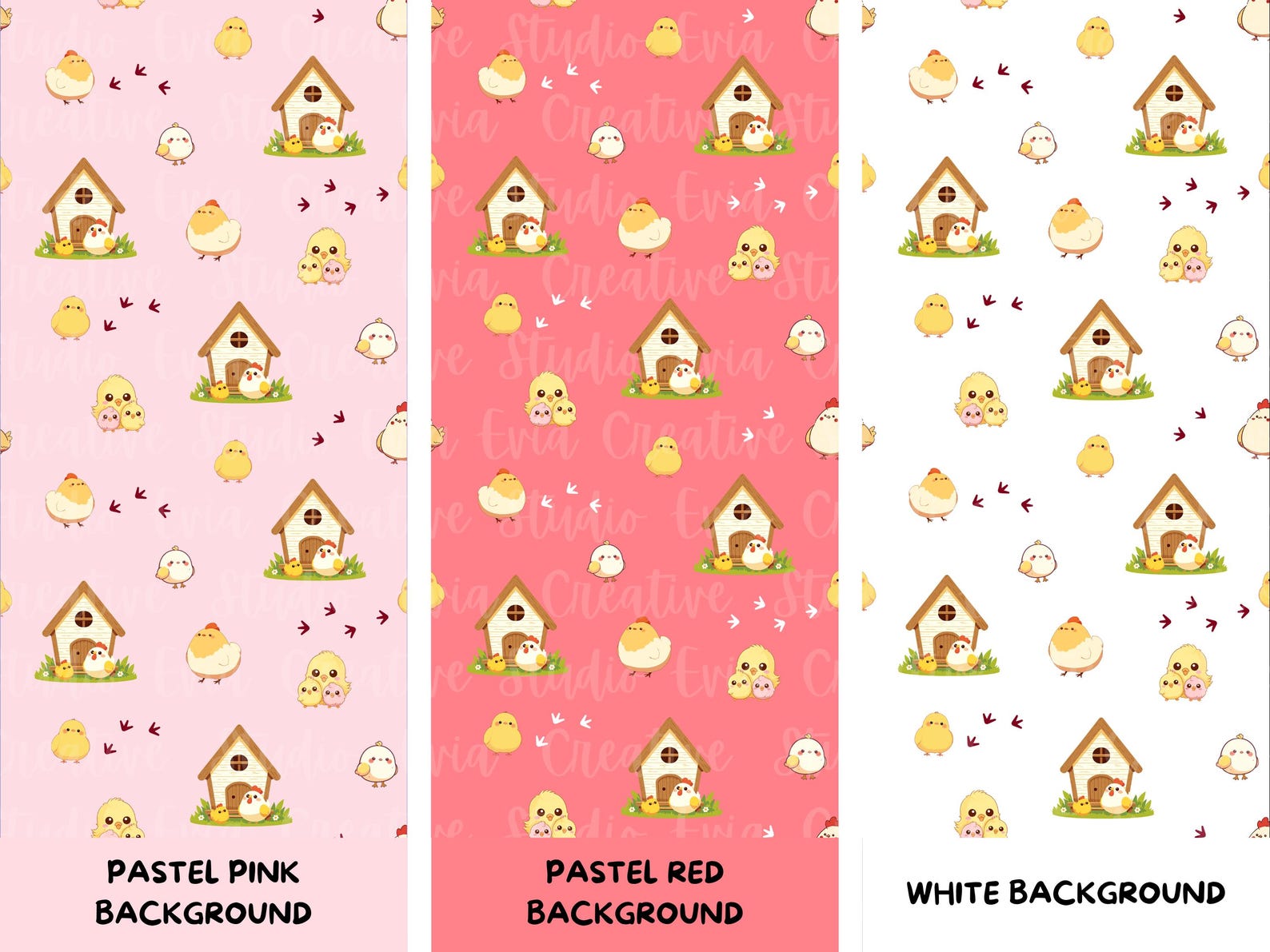 Farm Life Patterns | 100 Farming Life Seamless Patterns | Kawaii Farm ...