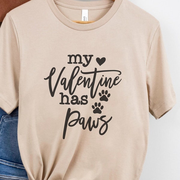 My Valentine Has Paws, Valentines Day Png, Paw Png, Funny Sarcastic Text, Ready to Print, Hand Drawn, Digital Download