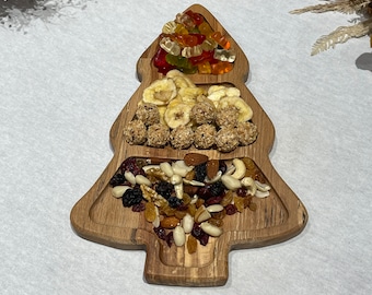 Beech Wood Tree Serving Tray: Handmade Wooden Platter