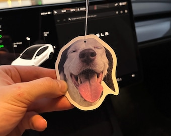 Personalized Photo Car Air Freshener 3-Pack: Custom Shapes & Scents