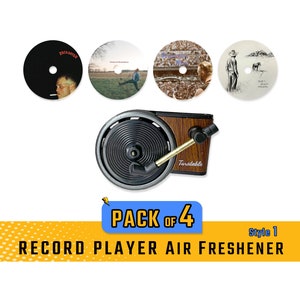 Country Artist Air Freshener Album CUSTOM  Auto Record Player Car Vent Clip