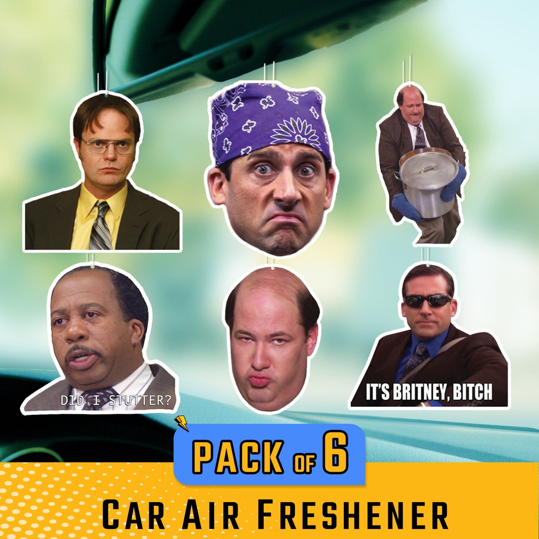 The Office Michael Scott Dwight Schrute Car Air Freshener PACK of 6 Etsy