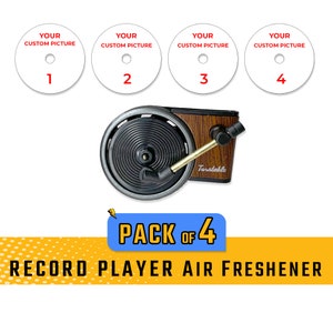 CUSTOM Record Player Air Freshener For Car, Personalized Car Air Freshener, Custom Car Air Freshener, Custom Air Freshen