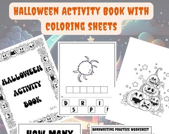 Libro di attività di Halloween per bambini. Libro da colorare di Halloween. Vol 1. (Consigliato per VPK o scuola materna)