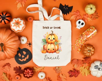 Borsa di caramelle di Halloween, borsa personalizzata, borsa di Halloween per bambini, borsa di Halloween, borsa di caramelle, borsa dolcetto o scherzetto, regalo di Halloween, giorno di Halloween