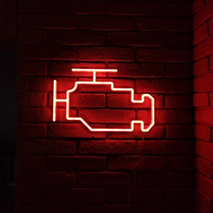 Custom LED Signs for Cars | Automotive Check Engine Light, Garage ...