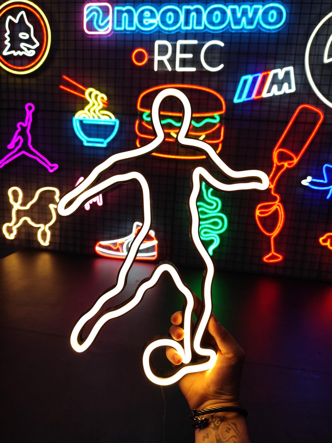 Sports Sign Custom Neon Signs - Customizable for Wall Decor - Soccer Football LED ...