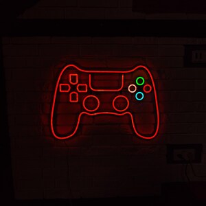 Custom Neon Sign for Gaming, Game Controller LED Neon Light, Gamer Room ...