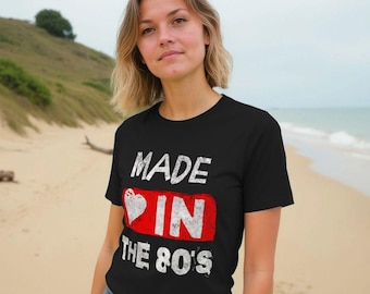 Made in the 80's Organic Women's Tee, Retro Nostalgia