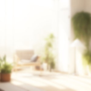 Peut inclure: Un salon lumineux et ensoleillé avec une grande fenêtre, une bibliothèque remplie de livres et un fauteuil confortable. La pièce est décorée de plantes, créant une ambiance relaxante et accueillante.