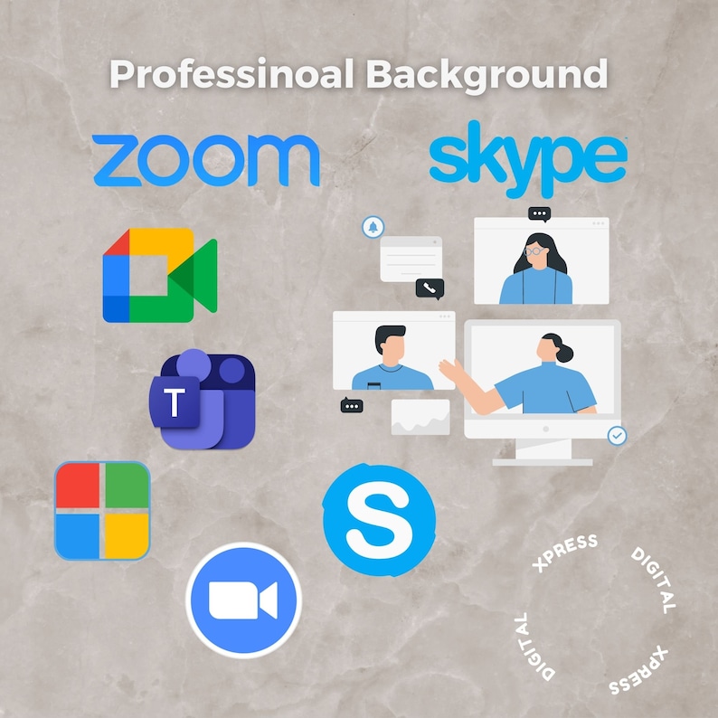 Bookcase Zoom Virtual Backgrounds Backdrop Office Background Microsoft