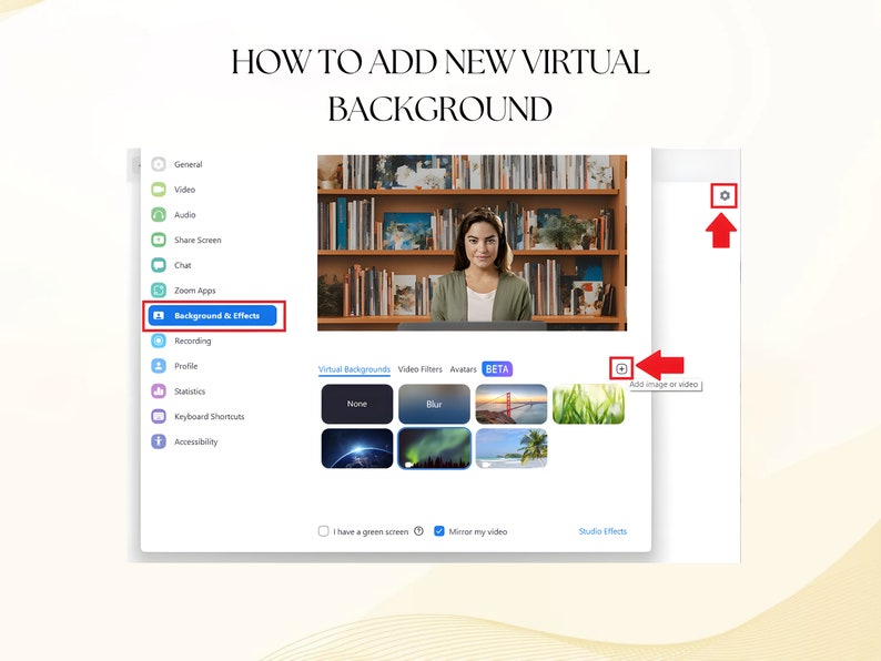 Zoom Virtual Green Screen Zoom Blur Blurry Zoom Backdrop Office