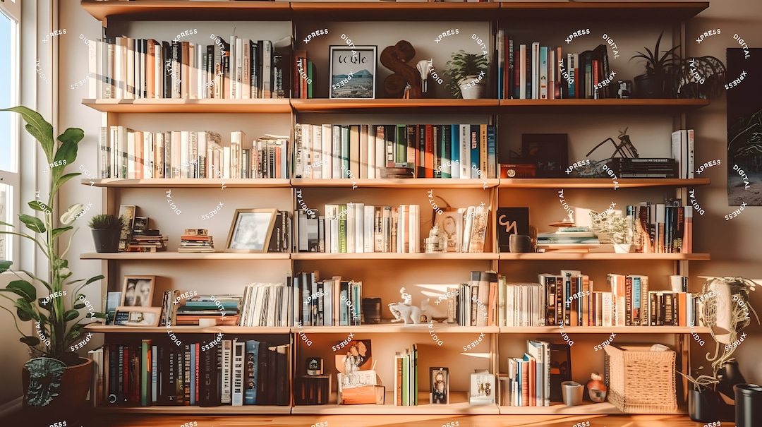 Bookcase Zoom Virtual Backgrounds Backdrop Office Background Microsoft